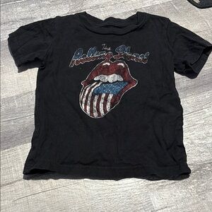 The Rolling Stones Black Short Sleeve Tee